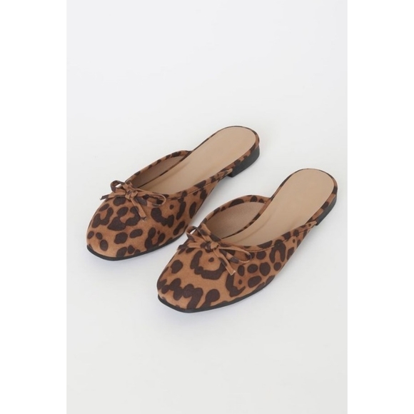 Lulu's Darcie Leopard Suede Flats {Bamboo} - Picture 3 of 10
